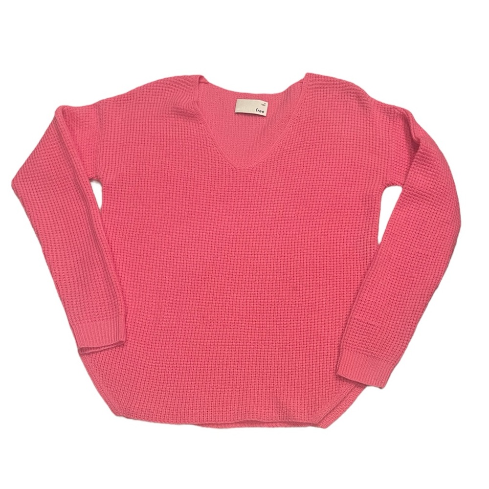 Wilfred Free Pink 100% Merino Wool Knit Sweater